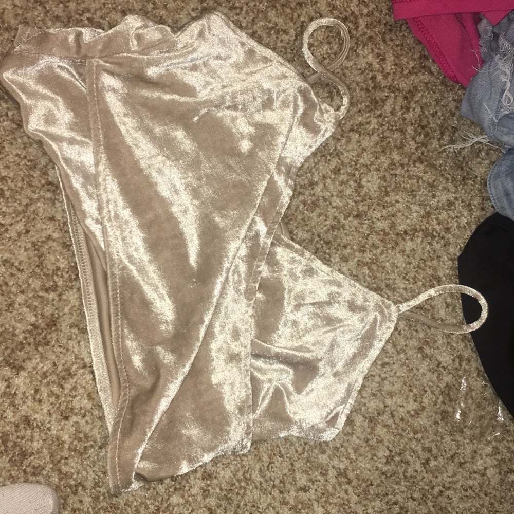 Crop top velvet